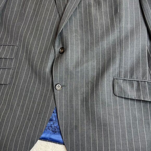Ted Baker Gray Sport Coat Blazer Mens 48R No Ordinary Joe Mob Boss Formal - Picture 4 of 12